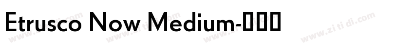 Etrusco Now Medium字体转换
